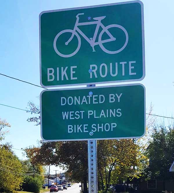 West Plains Missouri Bike Route